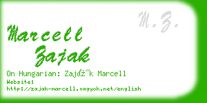 marcell zajak business card
